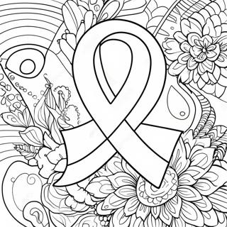 Type 1 Diabetes Awareness Ribbon Coloring Page 28304-22347