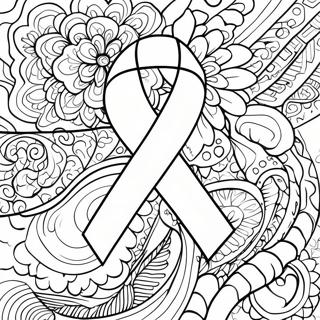 Type 1 Diabetes Awareness Ribbon Coloring Page 28304-22348