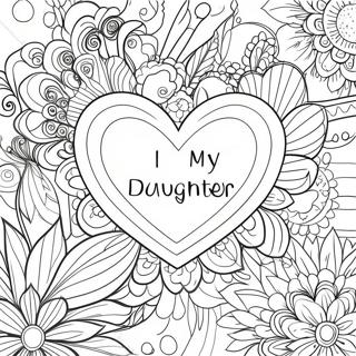 I Love My Daughter Coloring Pages