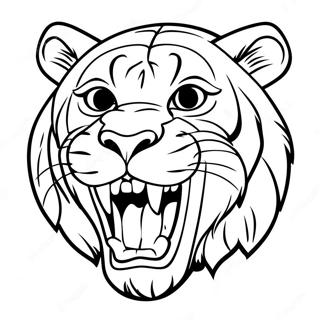 Saber Tooth Tiger Coloring Pages