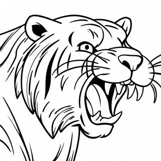 Saber Tooth Tiger Coloring Pages