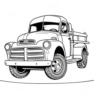 Classic Truck Coloring Page 28354-22385