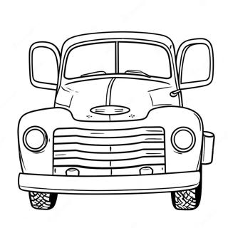 Classic Truck Coloring Page 28354-22386