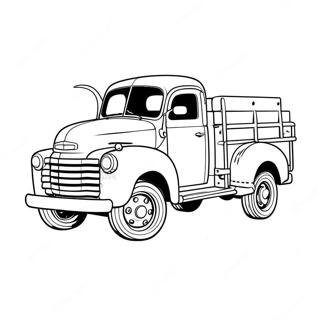 Classic Truck Coloring Page 28354-22388