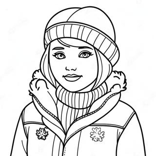 Winter Clothes Coloring Page 28394-22419