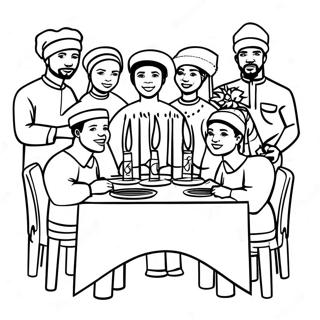 Kwanzaa Celebration Coloring Page 2840-2259