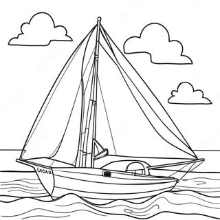 Sailboat Coloring Page 28414-22433