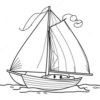 Sailboat Coloring Page 28414-22435