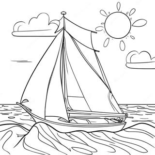 Sailboat Coloring Page 28414-22436