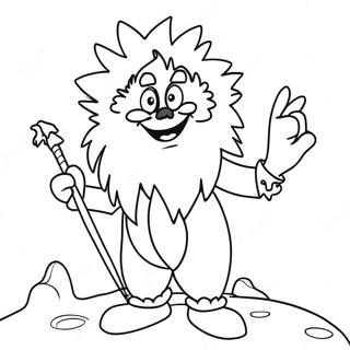 Heat Miser With Snowman Coloring Page 28485-22498