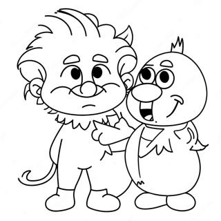 Heat Miser With Snowman Coloring Page 28485-22499