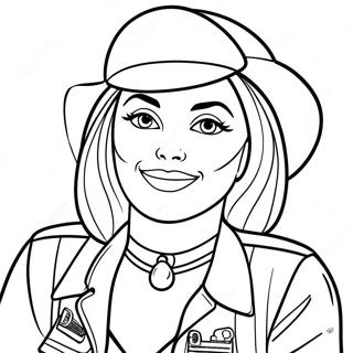 Jessie In A Colorful Outfit Coloring Page 28505-22554