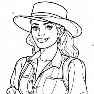 Jessie In A Colorful Outfit Coloring Page 28505-22555