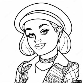 Jessie In A Colorful Outfit Coloring Page 28505-22556