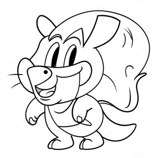 Cheerful Houston Texans Mascot Coloring Page 28535-22538