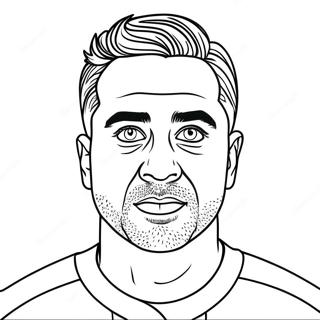 Xavi Coloring Page 28594-22579