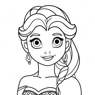 Elsa Halloween Coloring Pages