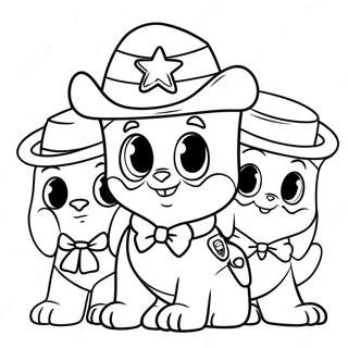 Sheriff Callie Met Haar Vrienden Kleurplaat 28675-22655