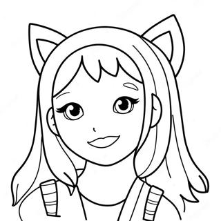 Cute Tumblr Girl Coloring Pages