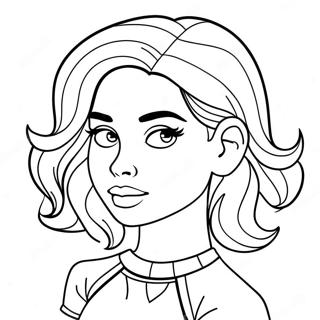 Cute Tumblr Girl Coloring Pages