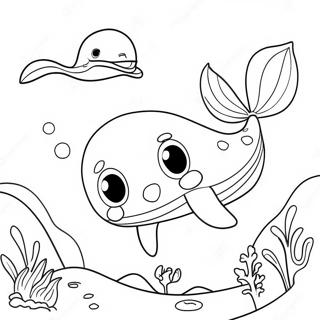 Cute Whale Coloring Page 28814-22768