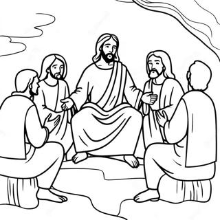 Jesus Teaching The Disciples Coloring Page 28835-22769