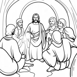 Jesus Teaching The Disciples Coloring Page 28835-22770