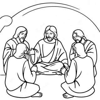 Jesus Teaching The Disciples Coloring Page 28835-22771