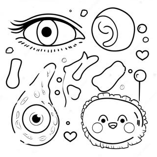 Five Senses For Preschool Coloring Pages