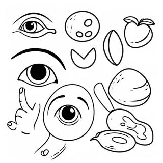 Five Senses Coloring Page 28844-22788