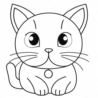 Apologetic Cat Coloring Page 28865-22801