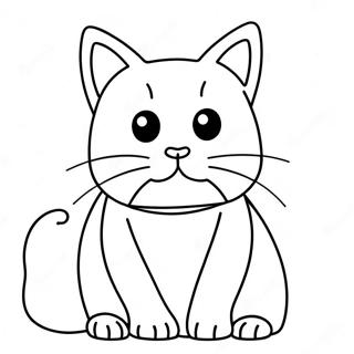 Apologetic Cat Coloring Page 28865-22803