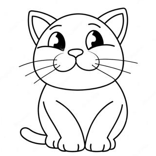 Apologetic Cat Coloring Page 28865-22804