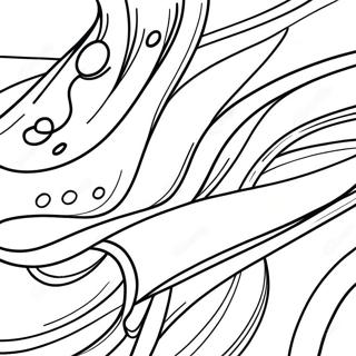 Colorful Satin Ribbons Coloring Page 28875-22819