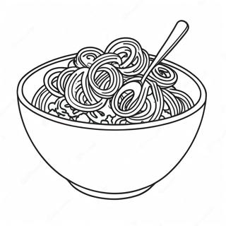 Spaghetti Coloring Pages