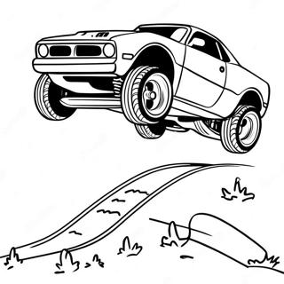 Schnelles Rc-Auto Springt Über Die Rampe Ausmalbild 28925-22872