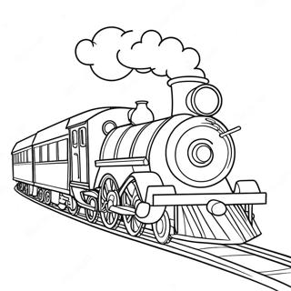 Christmas Train Coloring Page 28934-22850