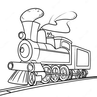 Festive Christmas Train With Presents Coloring Page 28935-22853