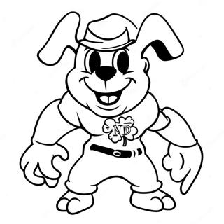 Notre Dame Fighting Irish Mascot Coloring Page 28965-22895