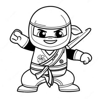 Nya Ninjago In Action Coloring Page 28975-22878