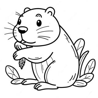 Beaver Coloring Pages