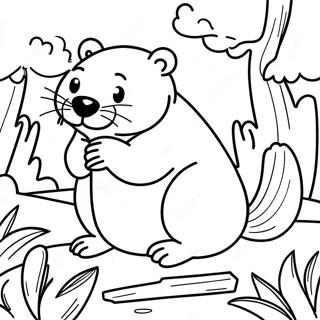 Beaver Coloring Page 28984-22899