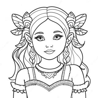 Fantasy Girl Coloring Pages