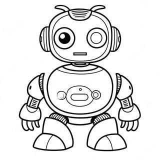 Cute Ai Robot Coloring Page 29025-22925