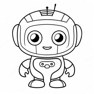 Cute Ai Robot Coloring Page 29025-22926