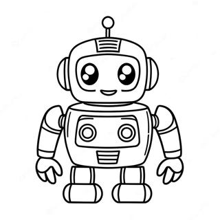 Cute Ai Robot Coloring Page 29025-22927