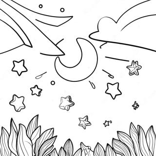 Night Sky For Adults Coloring Pages