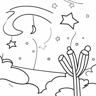 Night Sky Coloring Page 29044-22935