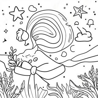 Starry Night Sky Coloring Page 29045-22941