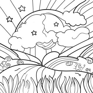 Starry Night Sky Coloring Page 29045-22942